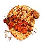 King Mixed Kebab On Garlic Nan 