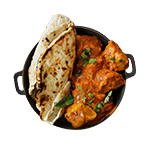 Chefs Special Garlic Nan With Chicken Tikka 