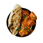 Garlic Nan With Chicken Tikka & Cheese 