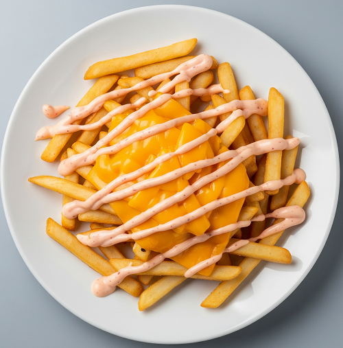 Chips, Cheese & Kebab Sauce 