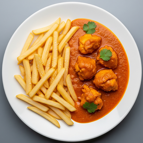 Chicken Curry & Chips 