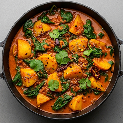 Chicken Tikka & Spinach Curry 